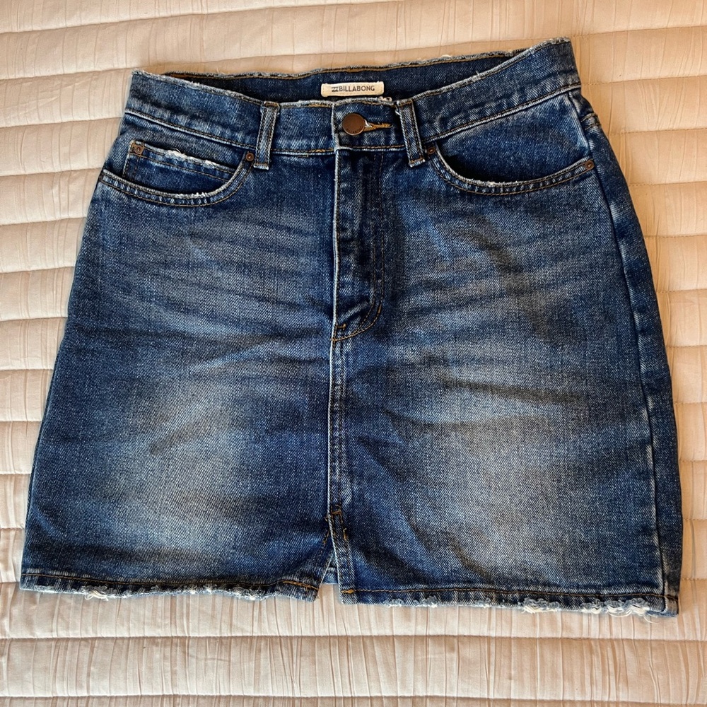 Billabong Black Magic Denim Skirt womens sz 27
